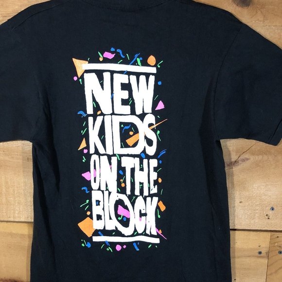 Vintage Backstage Pass New Kids On The Block T-Shirt Mens Size Small Double Side - Picture 12 of 13